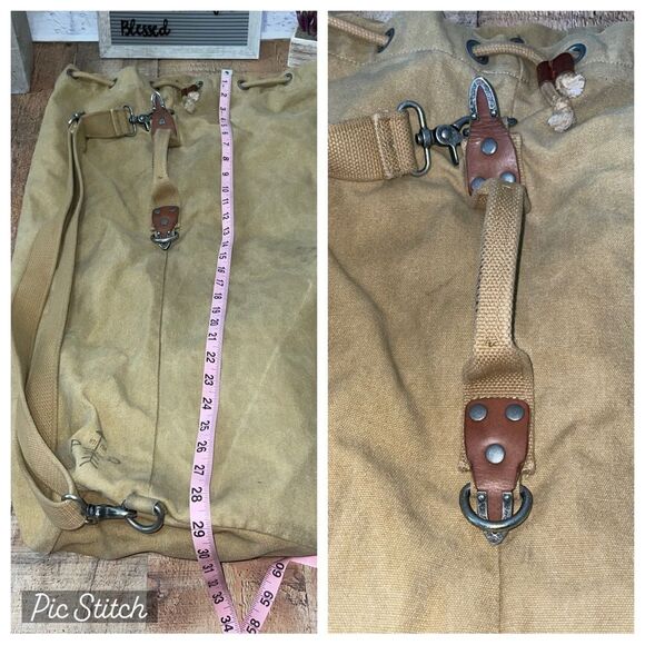 PARSON GRAY CAVALRY DUFFEL BAG COLOR: SAND - Picture 11 of 13